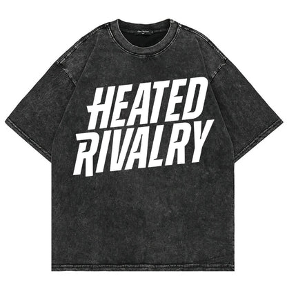 Vintage Hockey-Inspired Acid Wash Graphic T-Shirt – Retro Sports Streetwear Tee