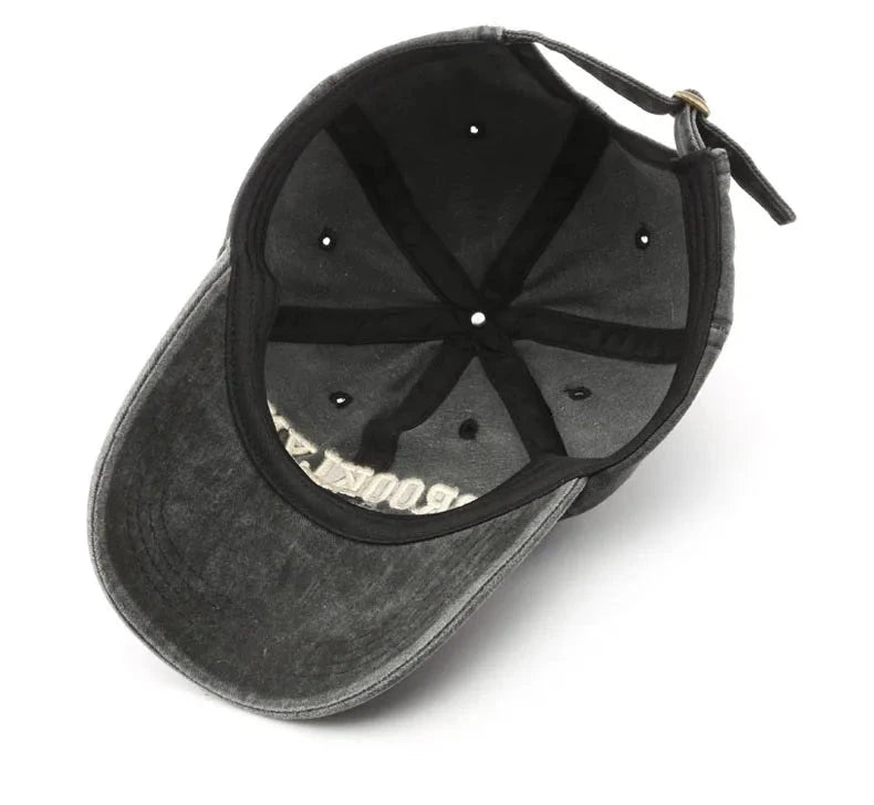 Brooklyn Embroidered Baseball Cap – Vintage Streetwear Cotton Hat