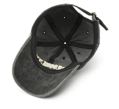 Brooklyn Embroidered Baseball Cap – Vintage Streetwear Cotton Hat
