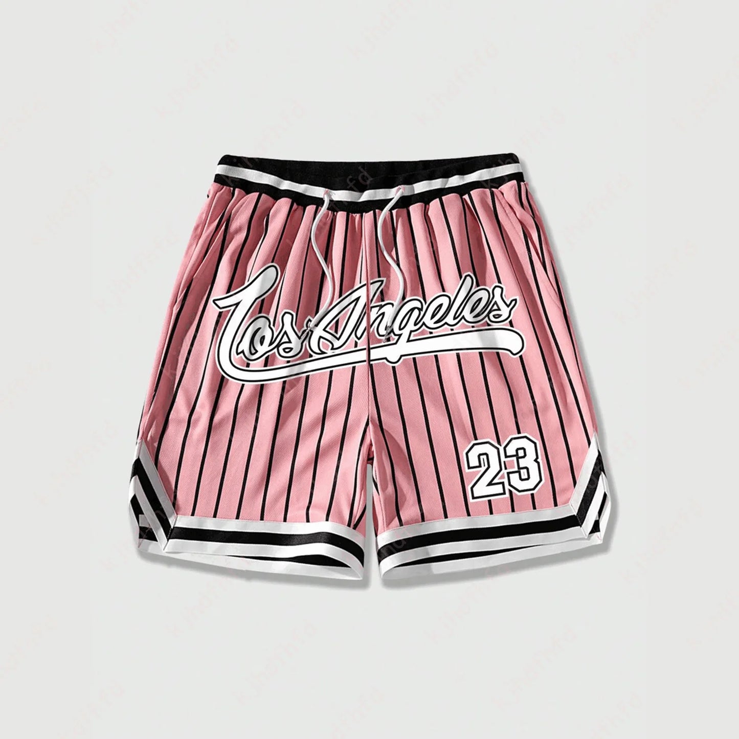 Los Angeles #23 Vintage Basketball Shorts – Oversized Streetwear Mesh Shorts