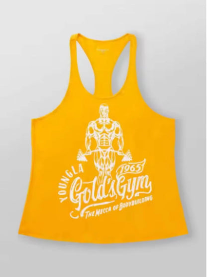 Retro Gym Training Vest – Old School Bodybuilding Sleeveless Tank Top