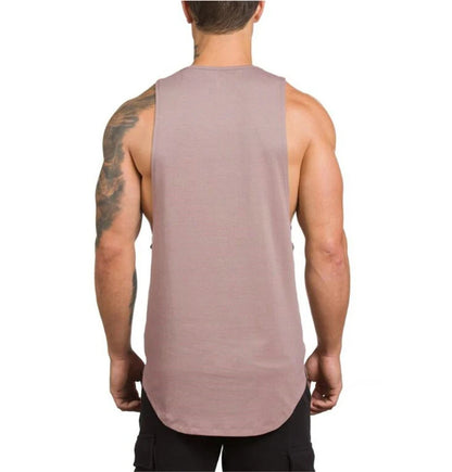 Men’s Cotton Muscle Tank Top – Lat Cut Sleeveless Gym & Training Vest