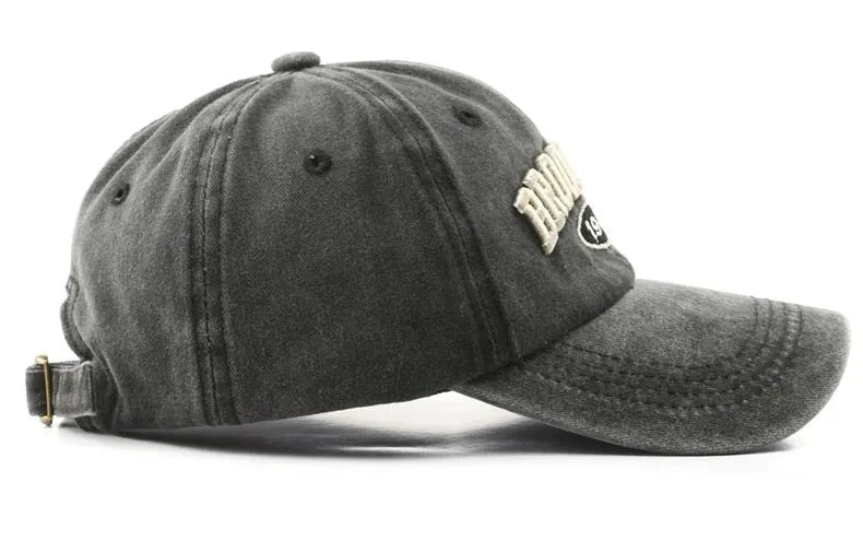Brooklyn Embroidered Baseball Cap – Vintage Streetwear Cotton Hat