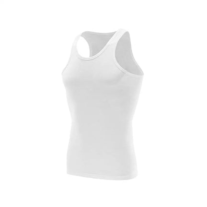 Men’s Classic Cotton Tank Top – Slim Fit Sleeveless Bodybuilding Vest