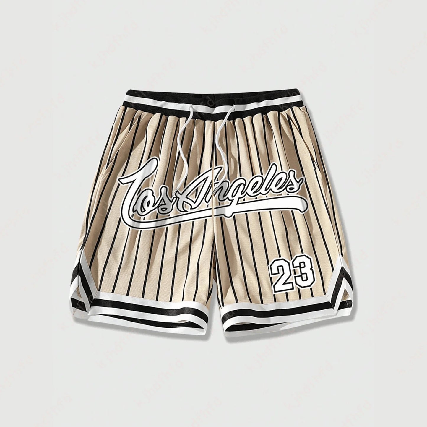 Los Angeles #23 Vintage Basketball Shorts – Oversized Streetwear Mesh Shorts