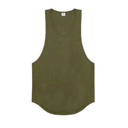Men’s Cotton Muscle Tank Top – Lat Cut Sleeveless Gym & Training Vest