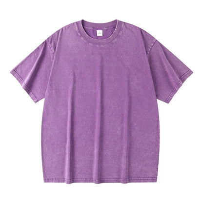 Vintage Washed Essential T-Shirt – Minimal Streetwear Loose Fit Tee