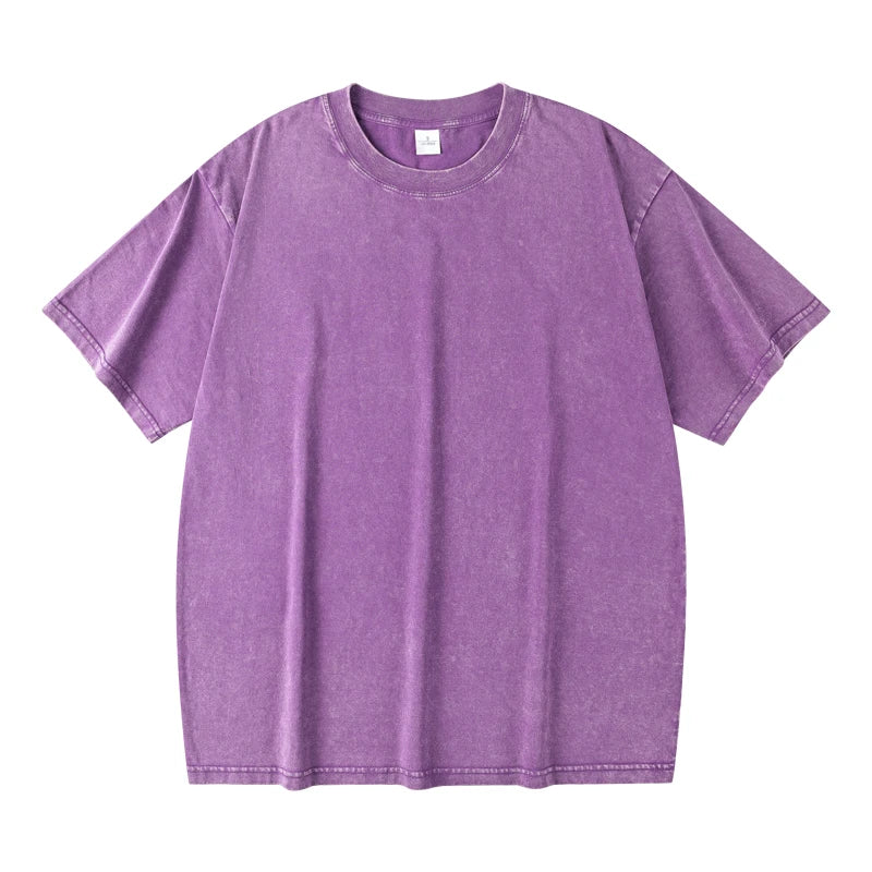 Vintage Washed Essential T-Shirt – Minimal Streetwear Loose Fit Tee