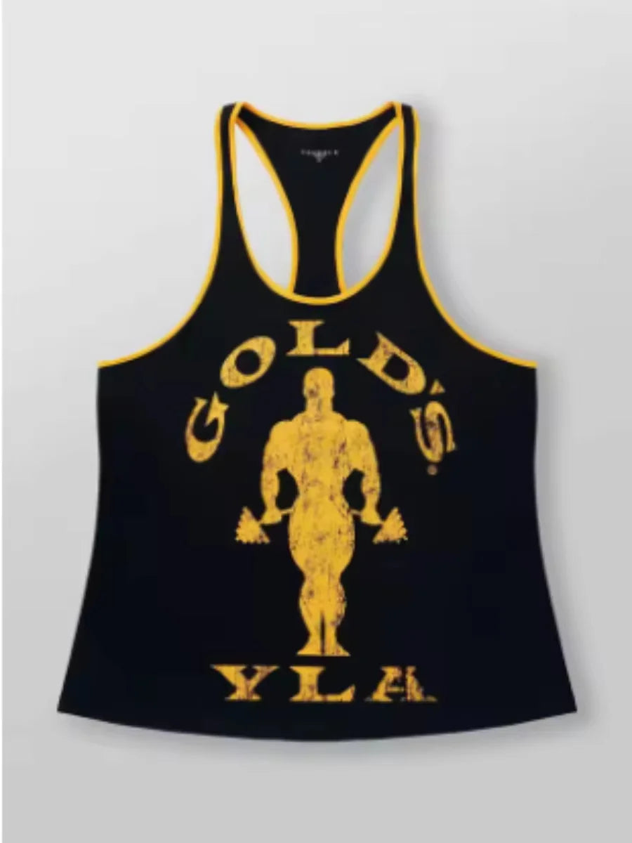 Retro Gym Training Vest – Old School Bodybuilding Sleeveless Tank Top